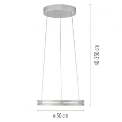Paul Neuhaus 2550-95 Neuhaus PURE E-Loop LED Pendelleuchte stone (alu) 2700-5000 K