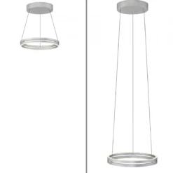 Paul Neuhaus 2550-95 Neuhaus PURE E-Loop LED Pendelleuchte stone (alu) 2700-5000 K