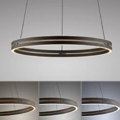 Paul Neuhaus 2551-18 Neuhaus PURE E-Loop LED Pendelleuchte oak black pearl 2700-5000 K