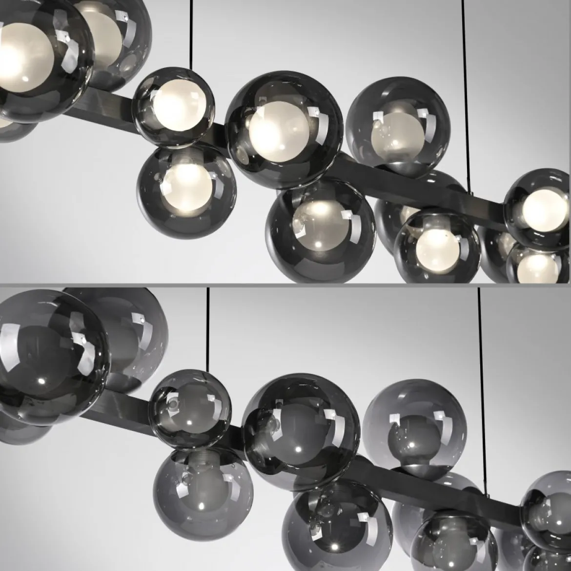 Paul Neuhaus 2557-15 Neuhaus PURE E-Popup LED Pendelleuchte platin (grau) 2700-5000 K