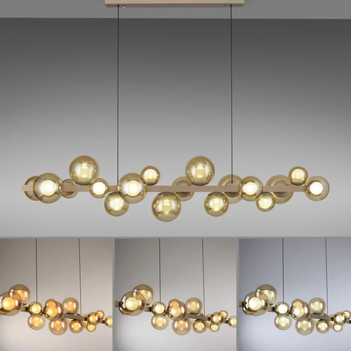 Paul Neuhaus 2557-97 Neuhaus PURE E-Popup LED Pendelleuchte bronce 2700-5000 K