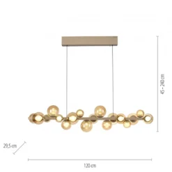 Paul Neuhaus 2557-97 Neuhaus PURE E-Popup LED Pendelleuchte bronce 2700-5000 K