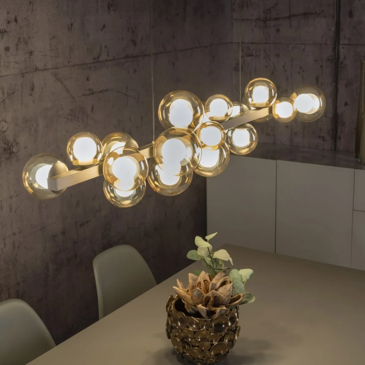 Paul Neuhaus 2557-97 Neuhaus PURE E-Popup LED Pendelleuchte bronce 2700-5000 K