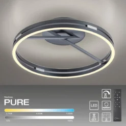 Paul Neuhaus 6552-15 Neuhaus PURE Loop LED Deckenleuchte mystic grey 2700-5000 K
