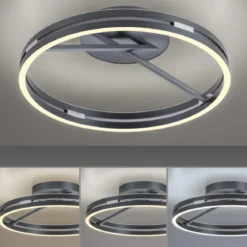 Paul Neuhaus 6552-15 Neuhaus PURE Loop LED Deckenleuchte mystic grey 2700-5000 K