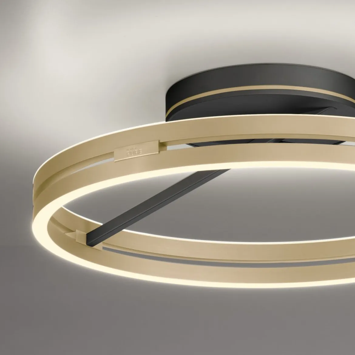 Paul Neuhaus 6552-68 Neuhaus PURE Loop LED Deckenleuchte black ivory gold 2700-5000 K