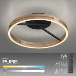 Paul Neuhaus 6552-68 Neuhaus PURE Loop LED Deckenleuchte black ivory gold 2700-5000 K