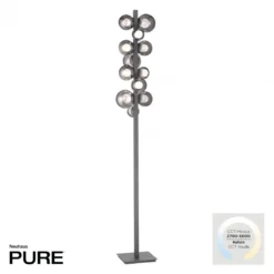Paul Neuhaus 557-15 Neuhaus PURE Popup LED Stehleuchte platin (grau)