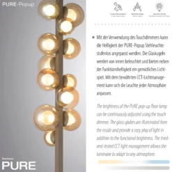 Paul Neuhaus 557-97 Neuhaus PURE Popup LED Stehleuchte bronce