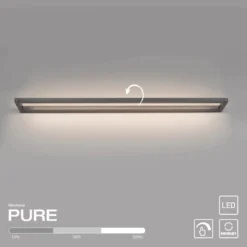 Paul Neuhaus 9114-15 Neuhaus PURE Puro LED Wandleuchte platin 3000K