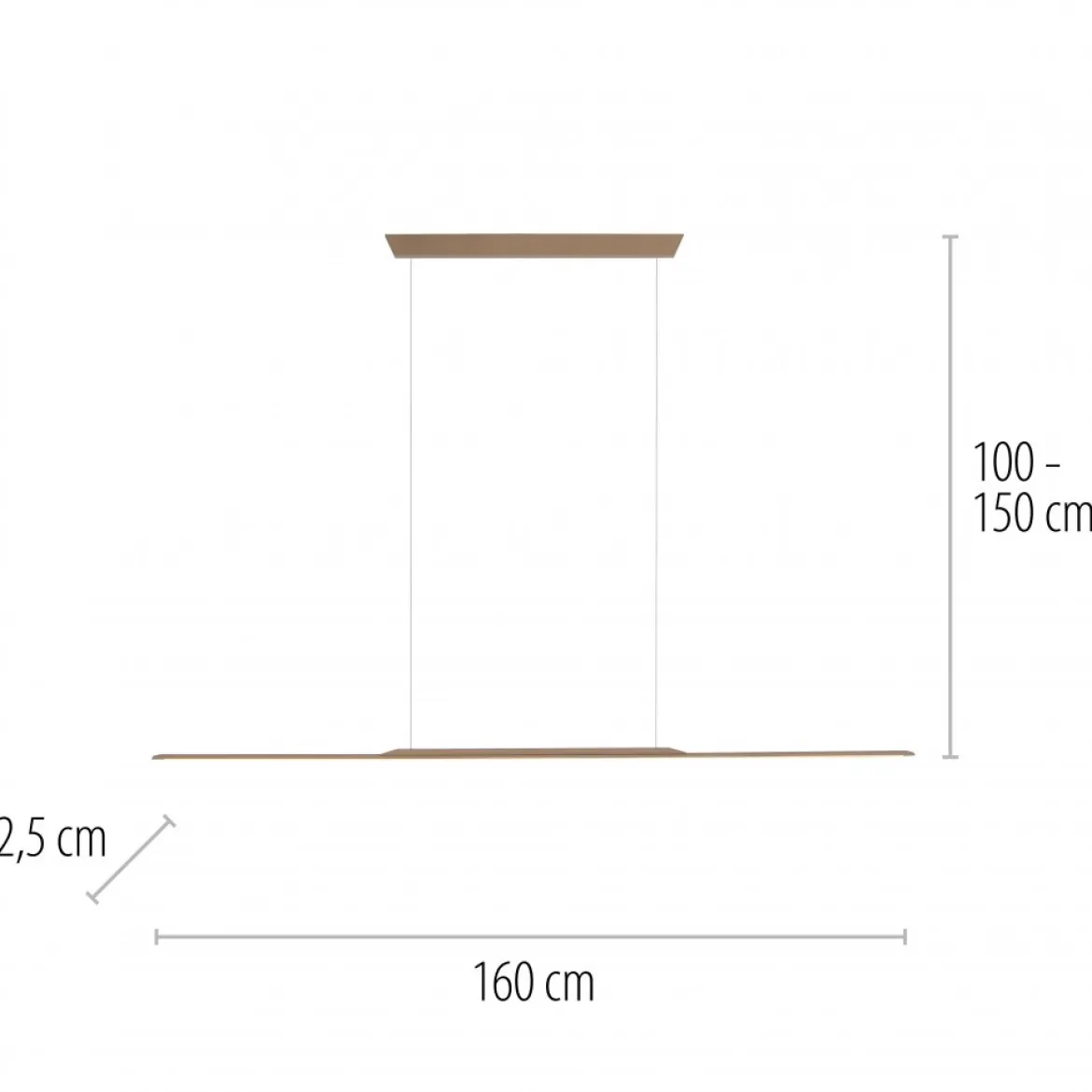 Paul Neuhaus 2302-97 Neuhaus PURE Surface LED Pendelleuchte bronce 3000K