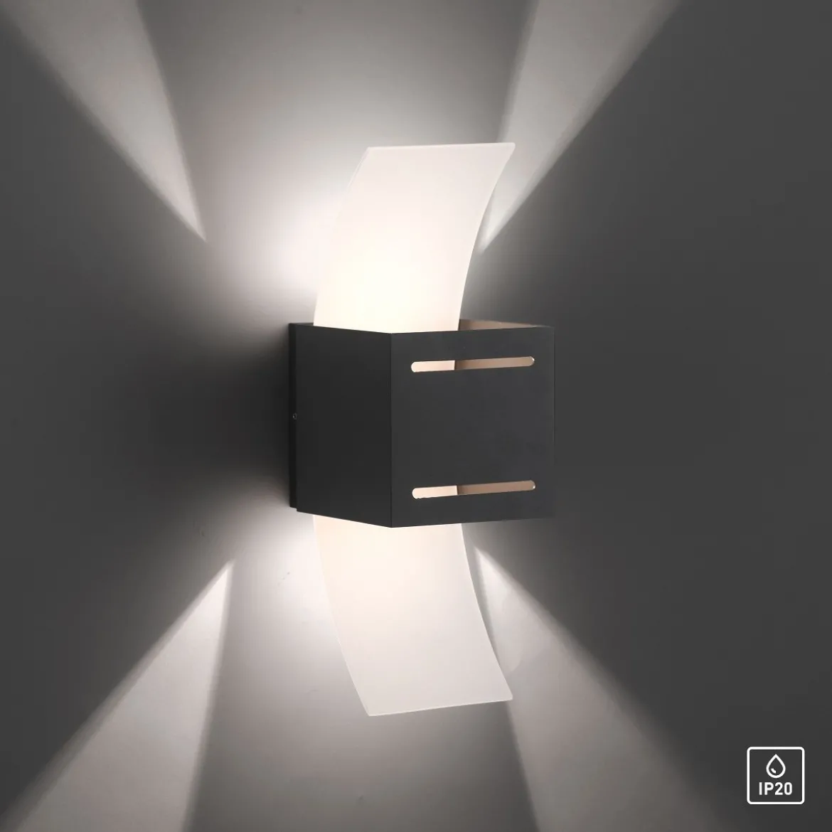 Paul Neuhaus 9007-13 ORMA Wandleuchte 1-flammig Anthrazit