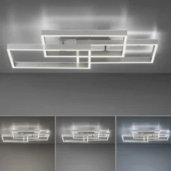 Paul Neuhaus 6232-55 Paan LED Deckenleuchte silberfarbig eckig CCT