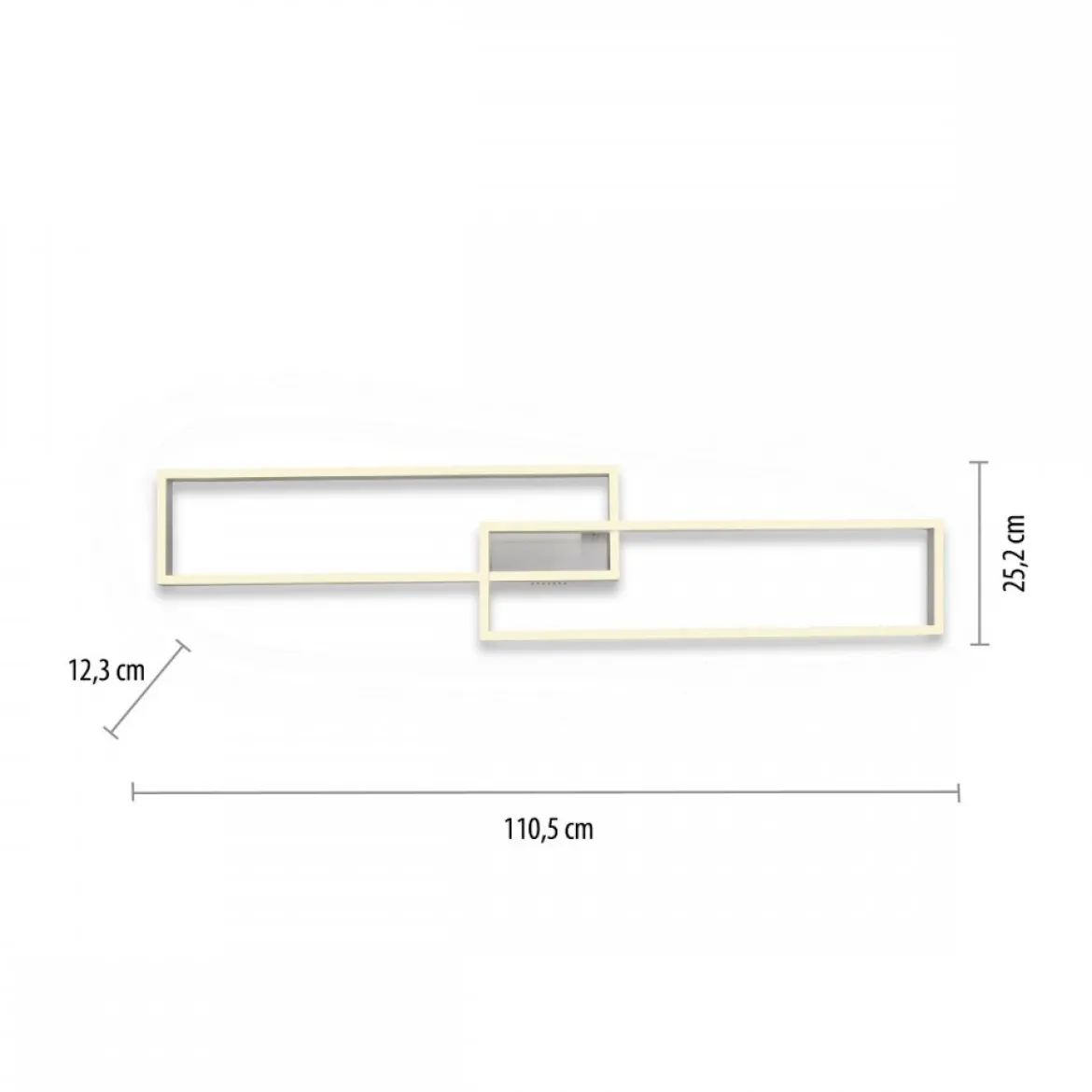 Paul Neuhaus 6231-55 Paan LED Deckenleuchte silberfarbig eckig CCT