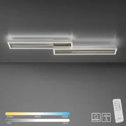Paul Neuhaus 6231-55 Paan LED Deckenleuchte silberfarbig eckig CCT