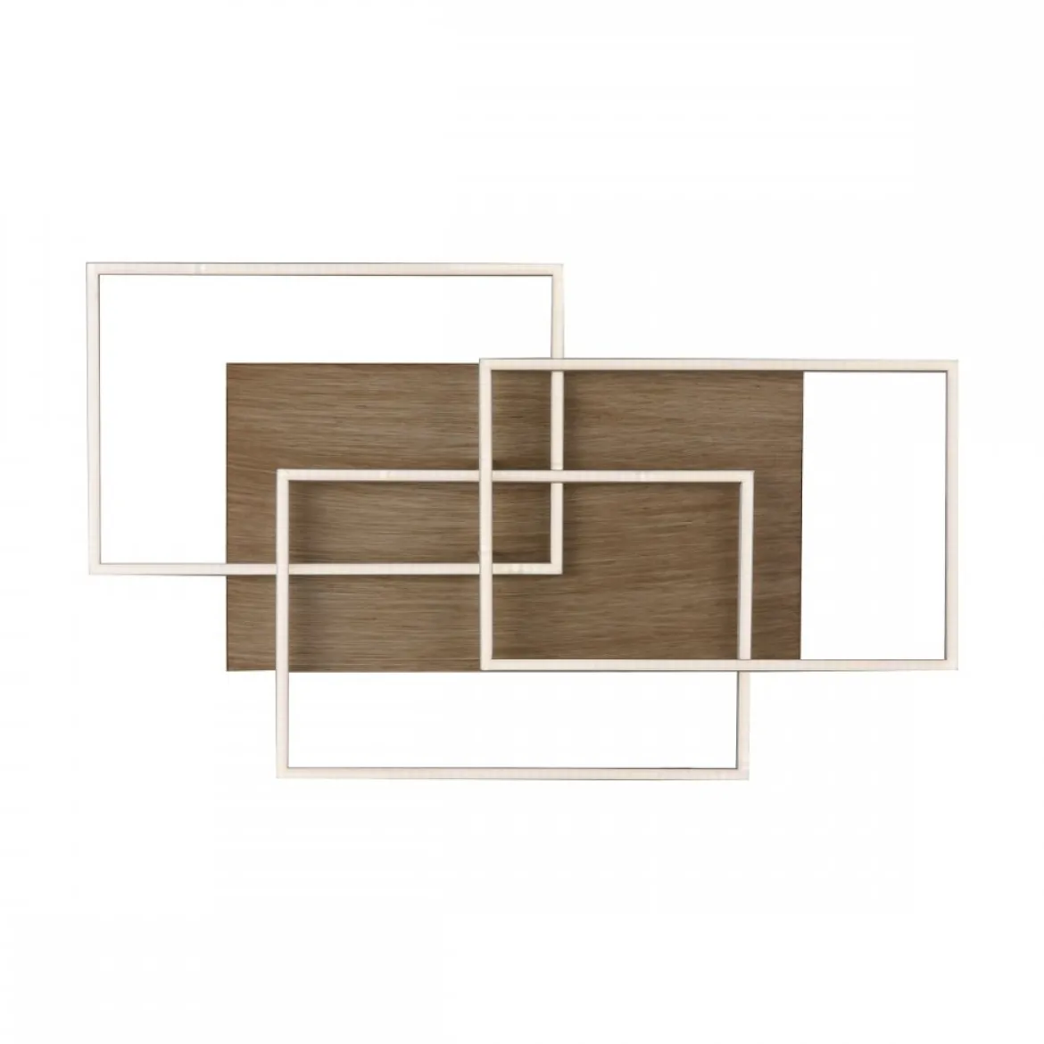 Paul Neuhaus 8330-79 PALMA Deckenleuchte Holzdekor eckig