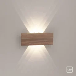 Paul Neuhaus 9478-79 PALMA Wandleuchte Holzdekor