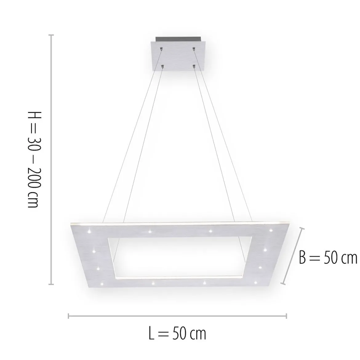 Paul Neuhaus 2535-95 PURE-COSMO LED Pendelleuchte aluminium CCT