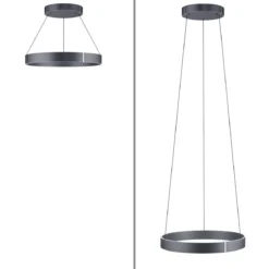 Paul Neuhaus 2561-15 PURE-E-CLIPSE LED Pendelleuchte mystic grey (grau) e-LIFT®