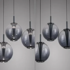 Paul Neuhaus 2222-15 PURE E-Infinity Pendelleuchte mystic grey 3-flammig