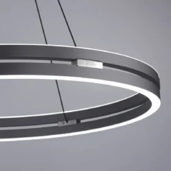 Paul Neuhaus 2551-15 PURE-E-LOOP LED Pendelleuchte mystic grey (grau) elektrisch