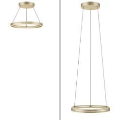 Paul Neuhaus 2551-60 PURE-E-LOOP LED Pendelleuchte ivory gold elektrisch
