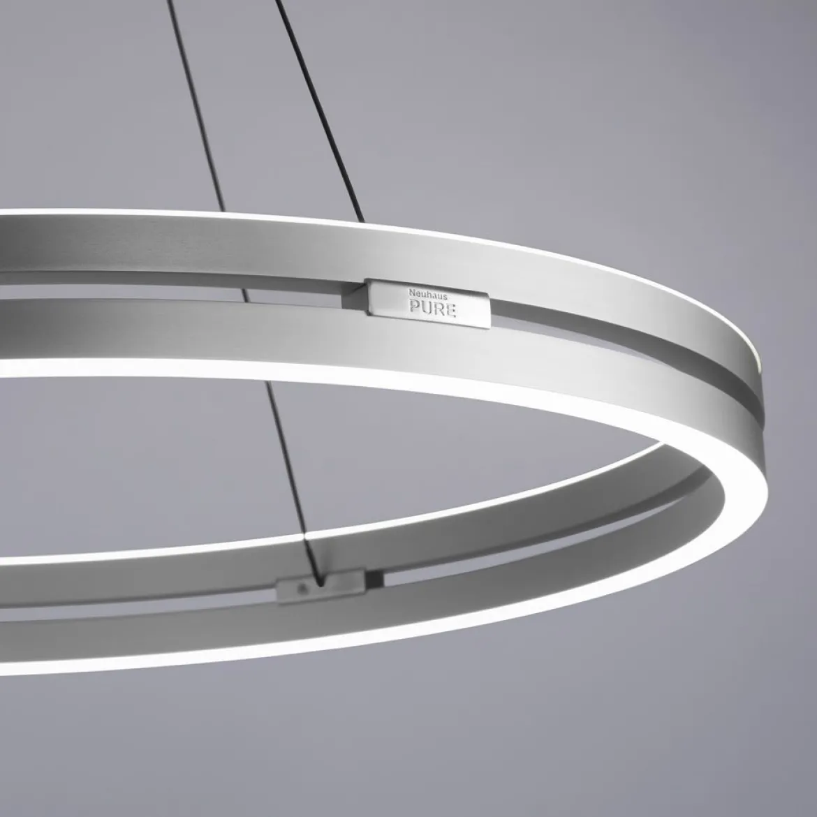Paul Neuhaus 2551-95 PURE-E-LOOP LED Pendelleuchte stone (alu) elektrisch