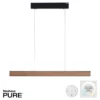 Paul Neuhaus 2570-79 PURE E-MOTION LED Pendelleuchte oak/black pearl höhenverstellbar