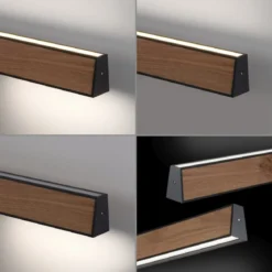 Paul Neuhaus 2570-79 PURE E-MOTION LED Pendelleuchte oak/black pearl höhenverstellbar