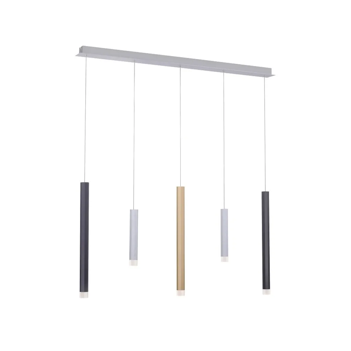 Paul Neuhaus 2527-95 PURE-GEMIN LED-XMO Pendelleuchte Aluminium gebürstet dimmbar