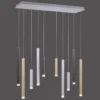 Paul Neuhaus 2528-95 PURE-GEMIN LED-XMO Pendelleuchte aluminium 10-flammig