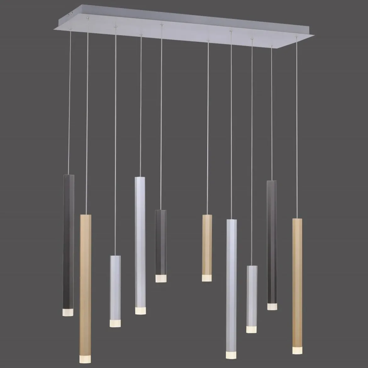 Paul Neuhaus 2528-95 PURE-GEMIN LED-XMO Pendelleuchte aluminium 10-flammig