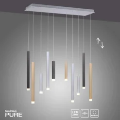 Paul Neuhaus 2528-95 PURE-GEMIN LED-XMO Pendelleuchte aluminium 10-flammig