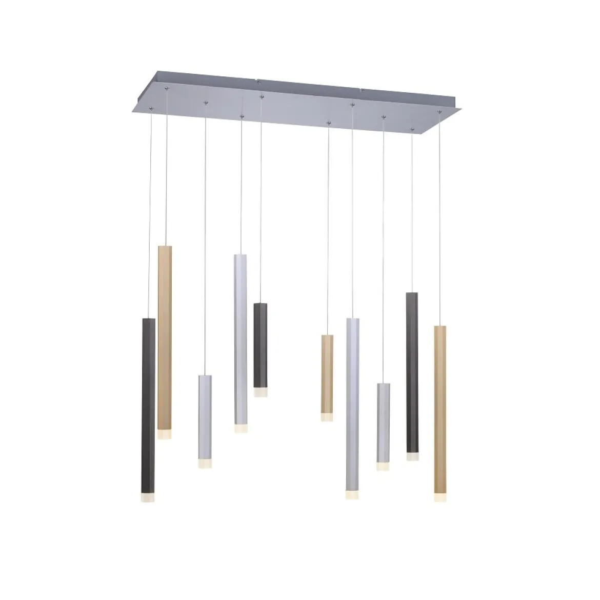 Paul Neuhaus 2528-95 PURE-GEMIN LED-XMO Pendelleuchte aluminium 10-flammig