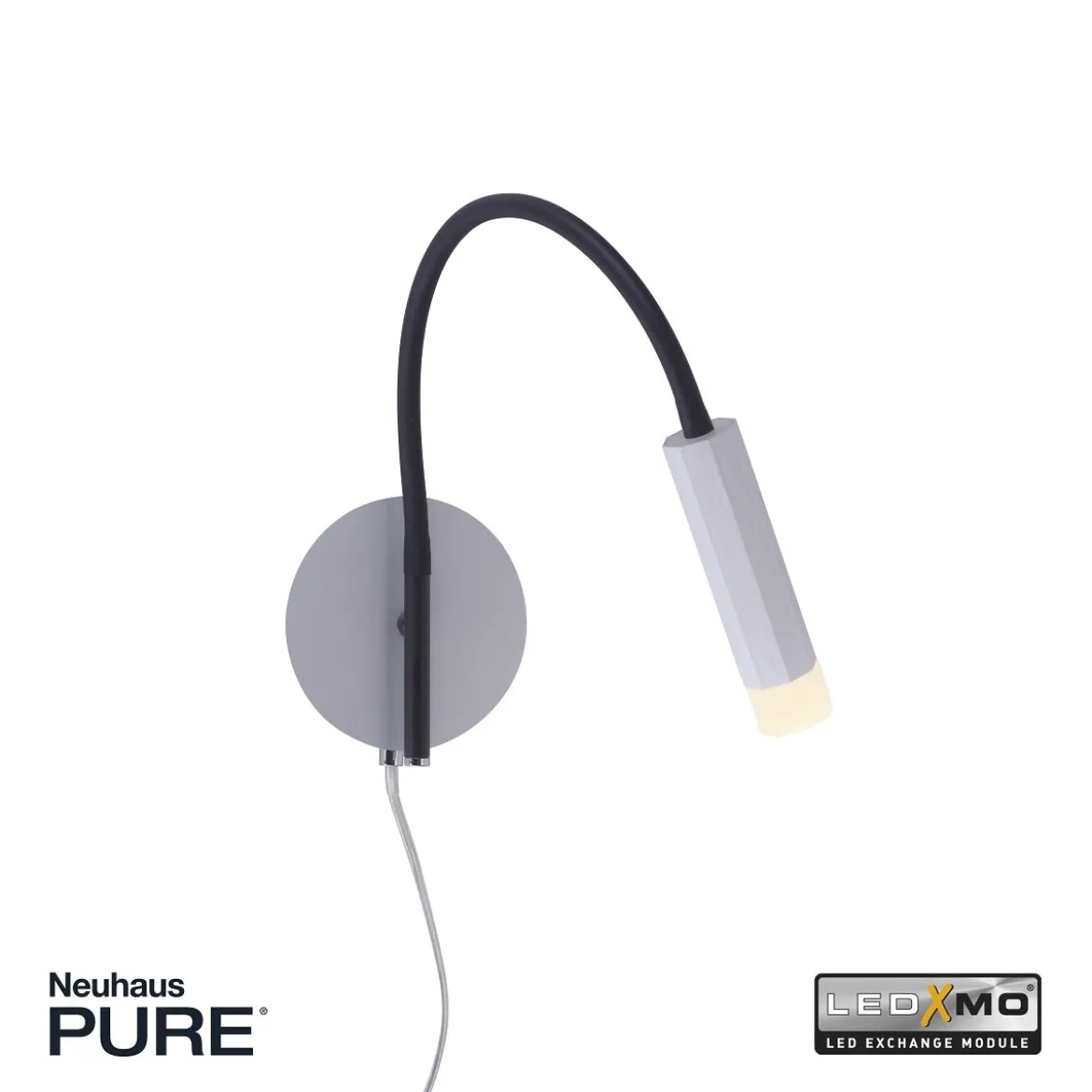 Paul Neuhaus 9012-95 PURE-GEMIN LED-XMO Wandleuchte aluminium