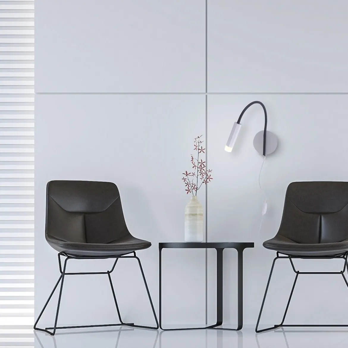 Paul Neuhaus 9012-95 PURE-GEMIN LED-XMO Wandleuchte aluminium
