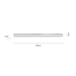 Paul Neuhaus 6021-95 PURE-LINES LED Deckenleuchte diamond (alu) CCT