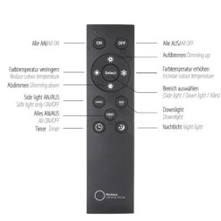 Paul Neuhaus 6121-79 PURE-LINES LED Deckenleuchte oak graphite CCT