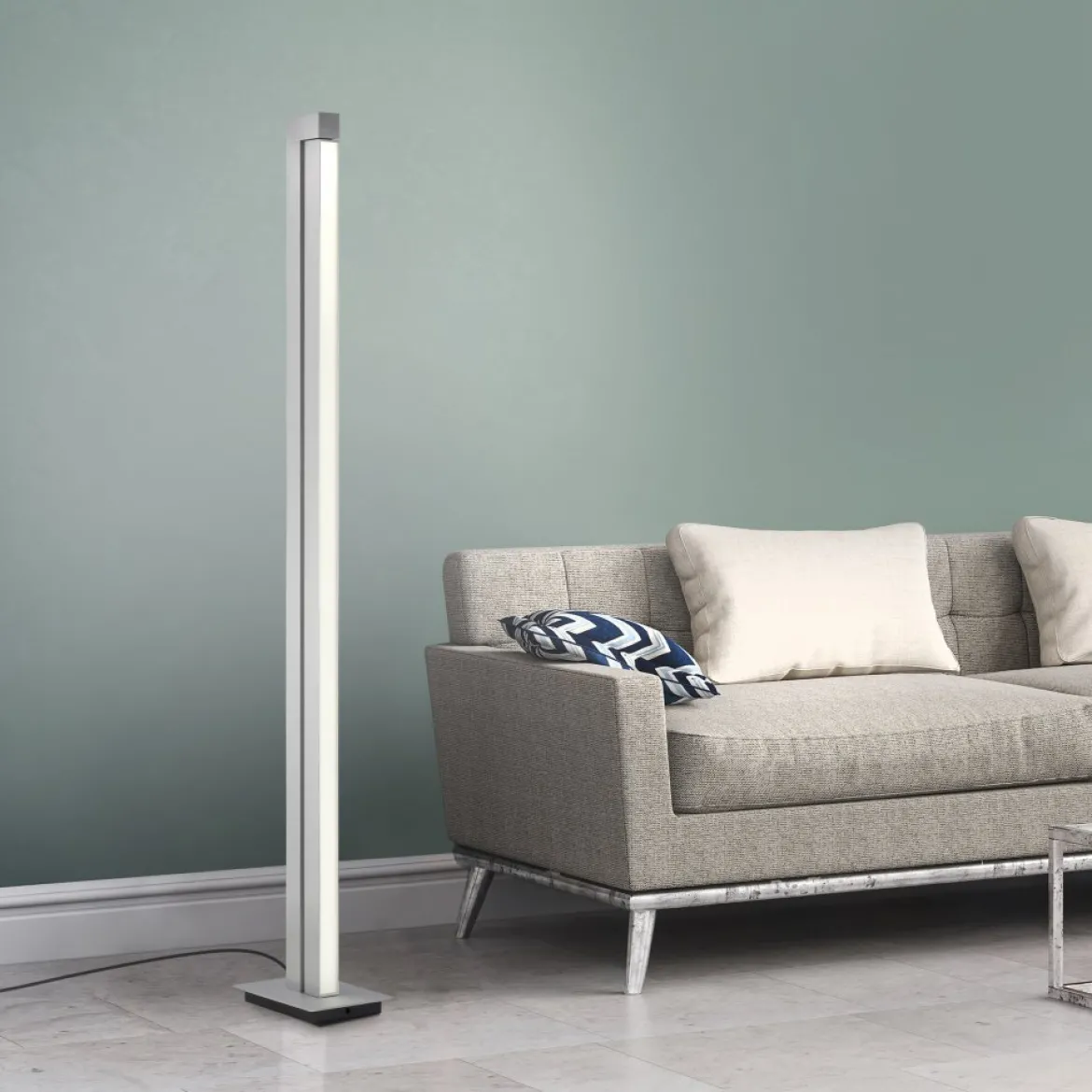 Paul Neuhaus 421-95 PURE-LINES LED Stehleuchte stone (alu) CCT