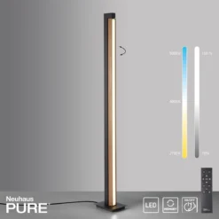 Paul Neuhaus 451-79 PURE-LINES LED Stehleuchte oak graphite CCT
