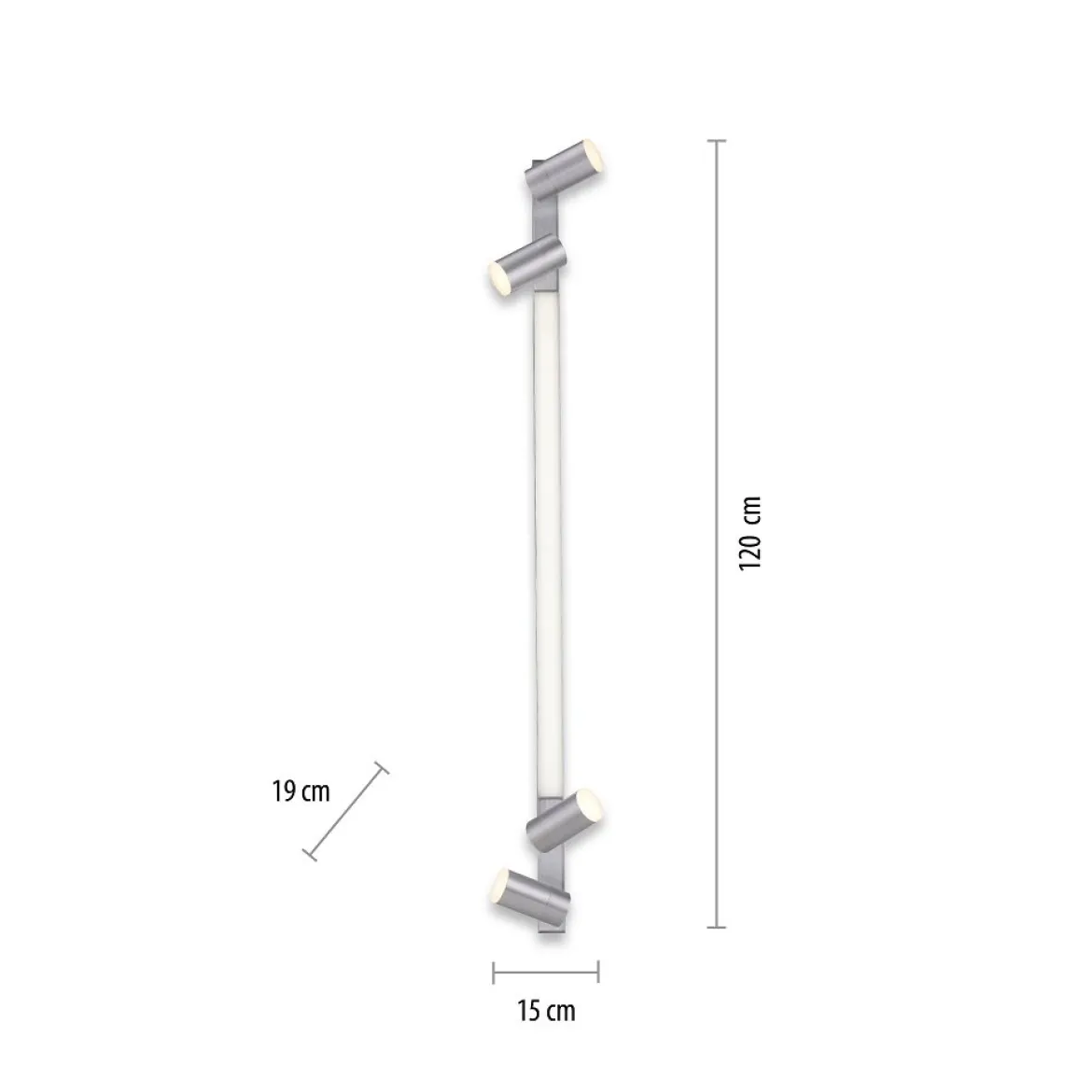 Paul Neuhaus 6121-95 PURE LINES LED Strahler diamond (alu) CCT