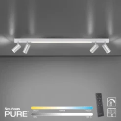 Paul Neuhaus 6121-95 PURE LINES LED Strahler diamond (alu) CCT