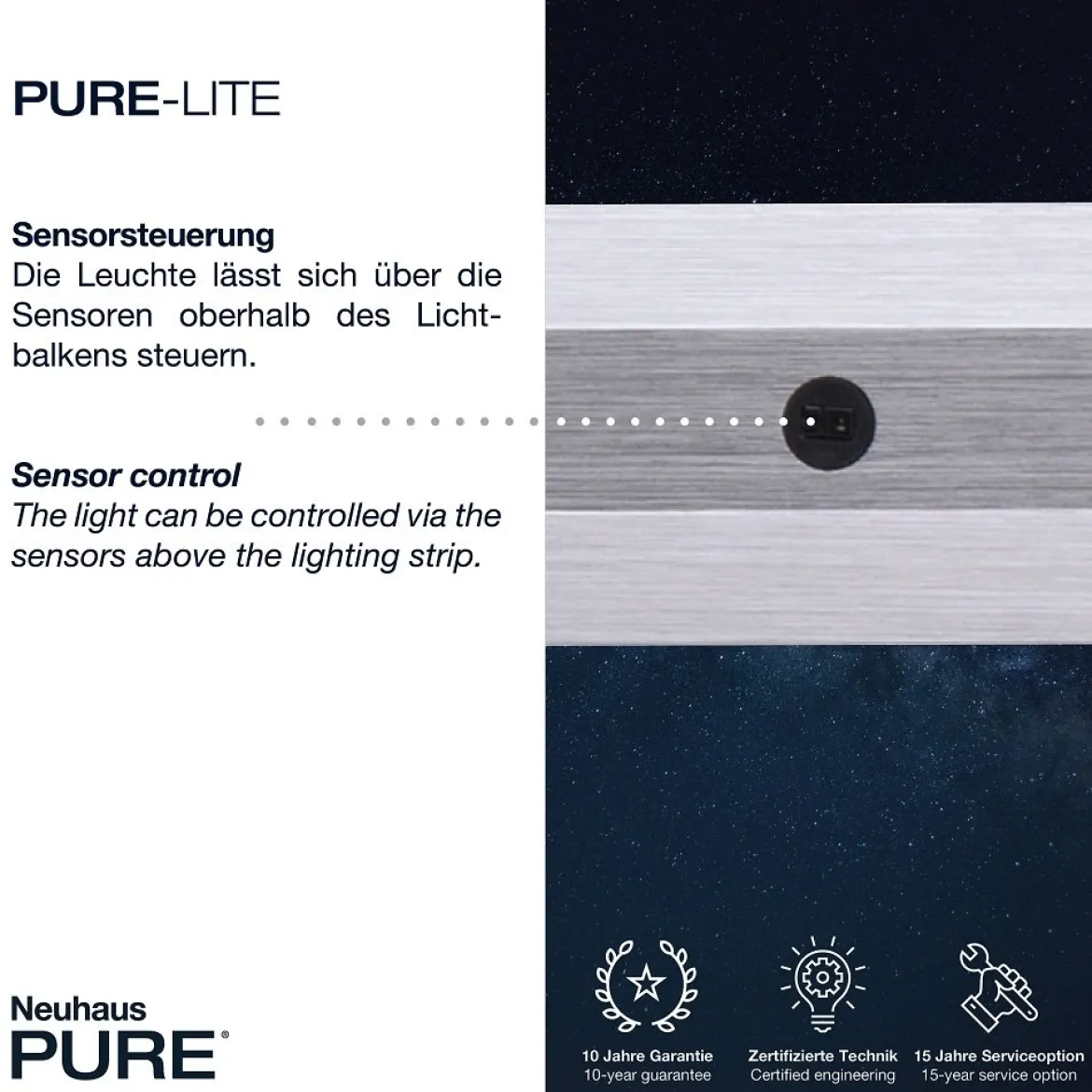 Paul Neuhaus 8375-55 PURE-LITE LED Pendelleuchte diamond CCT 100cm