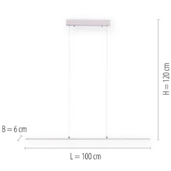 Paul Neuhaus 8375-55 PURE-LITE LED Pendelleuchte diamond CCT 100cm