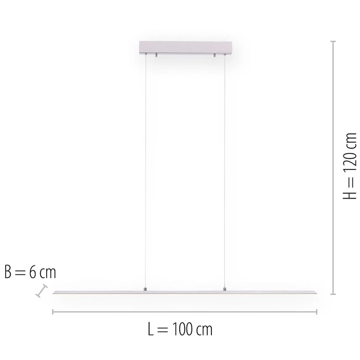 Paul Neuhaus 8375-55 PURE-LITE LED Pendelleuchte diamond CCT 100cm