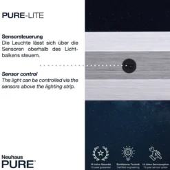 Paul Neuhaus 8375-13 PURE-LITE LED Pendelleuchte graphite CCT 100cm