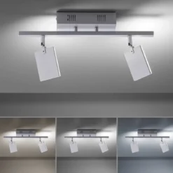 Paul Neuhaus 6354-95 PURE-MIRA LED Deckenleuchte 2-flammig diamond (alu) CCT