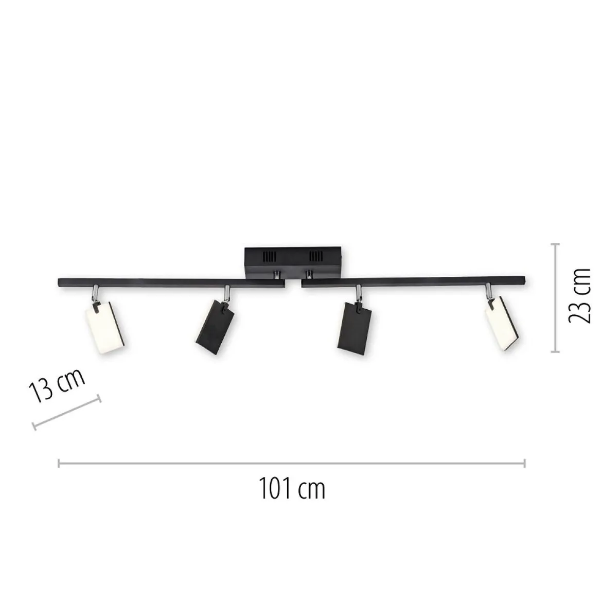 Paul Neuhaus 6356-18 PURE-MIRA LED Deckenleuchte 4-flammig black pearl CCT