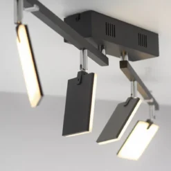 Paul Neuhaus 6356-18 PURE-MIRA LED Deckenleuchte 4-flammig black pearl CCT