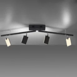 Paul Neuhaus 6356-18 PURE-MIRA LED Deckenleuchte 4-flammig black pearl CCT